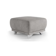 Taburet RIMINI 66x66 cm sivý