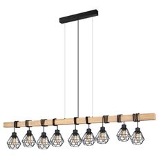 Eglo 44077 - Luster na lanku TOWNSHEND 9xE27/60W/230V