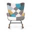 Hojdacie kreslo PW2, patchwork