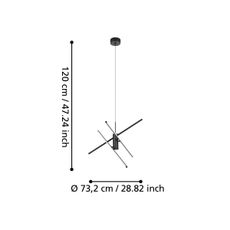 Eglo 99818 - LED Stmievateľný luster na lanku SALITRE LED/29W/230V