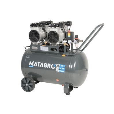 AKCIOVÁ SET SETMB-K205, Bezolejový kompresor 100l, 230V, 4 piesty s príslušenstvom| 4000W | Matabro