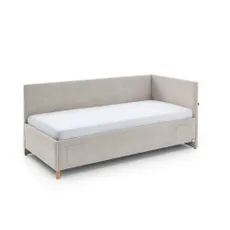 Béžová rohová detská posteľ s úložným priestorom 120x200 cm Cool – Meise Möbel