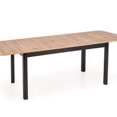 Rozkladací jedálenský stôl FLORIAN 160-240x90 - dub artisan / čierna