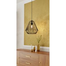 Eglo 43692 - Luster na lanku STYPE 1xE27/40W/230V čierna
