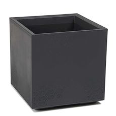 PLASTOVÝ KVETINÁČ NA KOLIESKACH BETONIQUE ECO 40X40 CM IMITÁCIA BETÓNU ANTRACITOVÁ