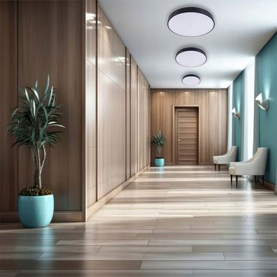 LED Stmievateľné stropné svietidlo LED/50W/230V 3000-6500K pr. 50 cm čierna + DO