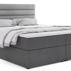 Posteľ Boxspring Mona, 200x180, sivá (Mono 247)