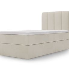 Čalúnená boxspring posteľ Magic Mini 80x200 - krémová