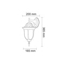 LED Vonkajšie nástenné svietidlo FLORENCJA 1xE27/10W/230V IP43