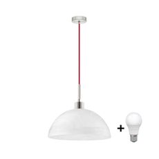 LED Luster na lanku 1xE27/60W/230V biela