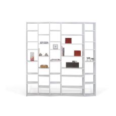 Biela knižnica 216x224 cm Valsa – TemaHome