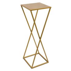 DekorStyle Stojan na kvety ESPIRAL 70 cm zlatý