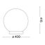Ideal Lux - Stolná lampa CARTA 1xE27/25W/230V pr. 40 cm biela