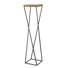 Stojan na kvety LOFT 100x24 cm čierna/hnedá