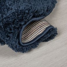 Flair Rugs , Kusový koberec Shaggy Teddy Navy kruh, 133x133 (priemer) kruh, modrá, detská izba