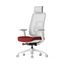 Kancelárska ergonomická stolička K42 White — sieť, látka, biela / viac farieb Čierna