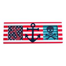Červený drevený rámček 24x9 cm Pirate – Premier Housewares