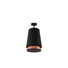 Duolla - Prisadený luster BELL SHINY 1xE27/15W/230V pr. 25 cm čierna/medená