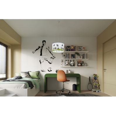 Sollux SL.1429 - Detský luster na lanku FOOTBALL 1xE27/15W/230V pr. 40 cm