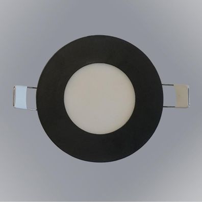 CIRCLE LED Panel 12W 4200K Okrúhly Čierny