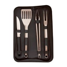 Riwall PRO RBBQ 4B SET 4-dielna prémiová nerezová sada grilovacieho náradia