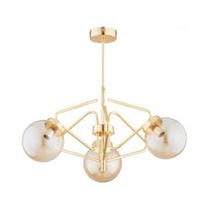 Luster na tyči BARSUM 3xE14/10W/230V zlatá
