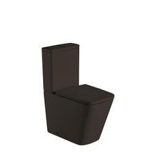 WC bez goliera Megan Black + doska s pomalým sklápaním