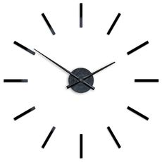 ModernClock 3D nalepovacie hodiny Solo čierne