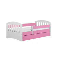 Kocot kids Detská posteľ Classic I ružová, varianta 80x140, se šuplíky, bez matrace