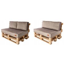 Golden Garden Paletové sedenie GG18 podsedák a vankúš 120cm x 80cm x 15cm capuccino
