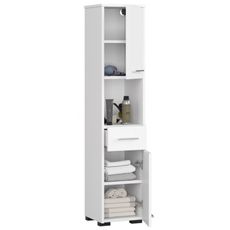 Kúpeľňová skrinka Fin 2D 1SZ 1W biela