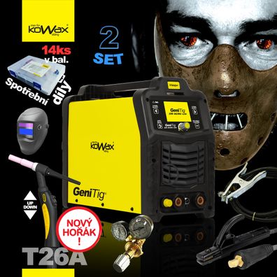 KOWAX GeniTig® 220AC/DC LCD + Horák + Káble + Kukla