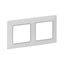 Legrand 754032 - Rámik pre spínače VALENA LIFE 2P biela/chróm