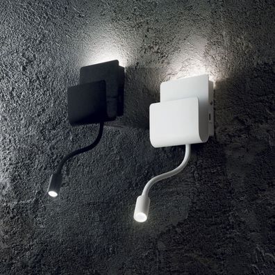 Ideal Lux - LED Nástenné bodové svietidlo PROBE LED/9,5W/230V USB CRI 90 čierna