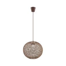 Luster na lanku ABAKA 1xE27/15W/230V hnedá