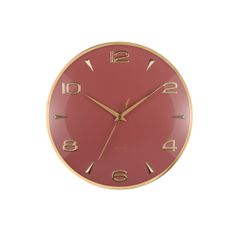 Karlsson 6017RD dizajnové nástenné hodiny červená,pr.  40 cm
