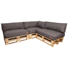 Golden Garden Paletové sedenie GG11 - Podsedáky a Vankúše 3ks × 120/80/15 + 3ks x 120cm/40cm/15cm + 1ks 60/40/15 - svetlá melanž