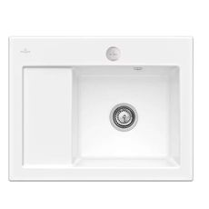 Villeroy & Boch Subway 45 - Keramický drez 65x51 cm, excentrické ovládanie, CeramicPlus, Snow White 331302KG