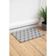 Rohožka z kokosového vlákna 40x60 cm Grey Cube – Premier Housewares