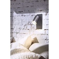 LED Nástenné bodové svietidlo PARIS 1xGU10/10W/230V + LED/6W/230V čierna