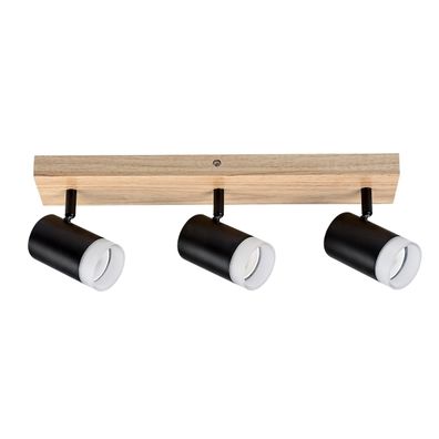 Rabalux 73123 - Stropné bodové svietidlo TORAS 3xGU10/5W/230V dub