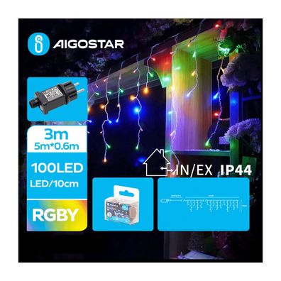 Aigostar - LED Vonkajšia vianočná reťaz 100xLED/8 funkcií 8x0,6m IP44 multicolor