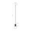 Sollux SL.1719 - Luster na lanku HALO 1xG9/8W/230V pr. 12 cm krémová