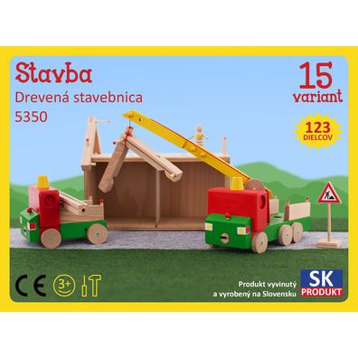 Drevená stavebnica Stavba Moy Toy