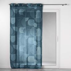 Tmavomodrá voálová záclona 140x280 cm Esquisse – douceur d'intérieur