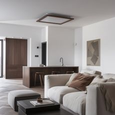 Brilagi - LED Stmievateľné svietidlo SLIMFRAME WOOD LED/58W/230V 64x64 cm + DO