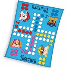 Detská fleece deka Tlapková patrola - Paw Patrol - motív Človeče nehnevaj sa - 130 x 170 cm