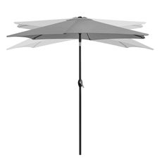 LONGWELL INDUSTRIAL LTD Skladací záhradný slnečník 210 cm - šedý