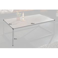 Konferenčný stolík Symbiosis 100cm betónový vzhľad keramika