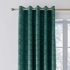 Zelené dimout závesy v súprave 2 ks 229x229 cm Art Deco Pearl – Catherine Lansfield